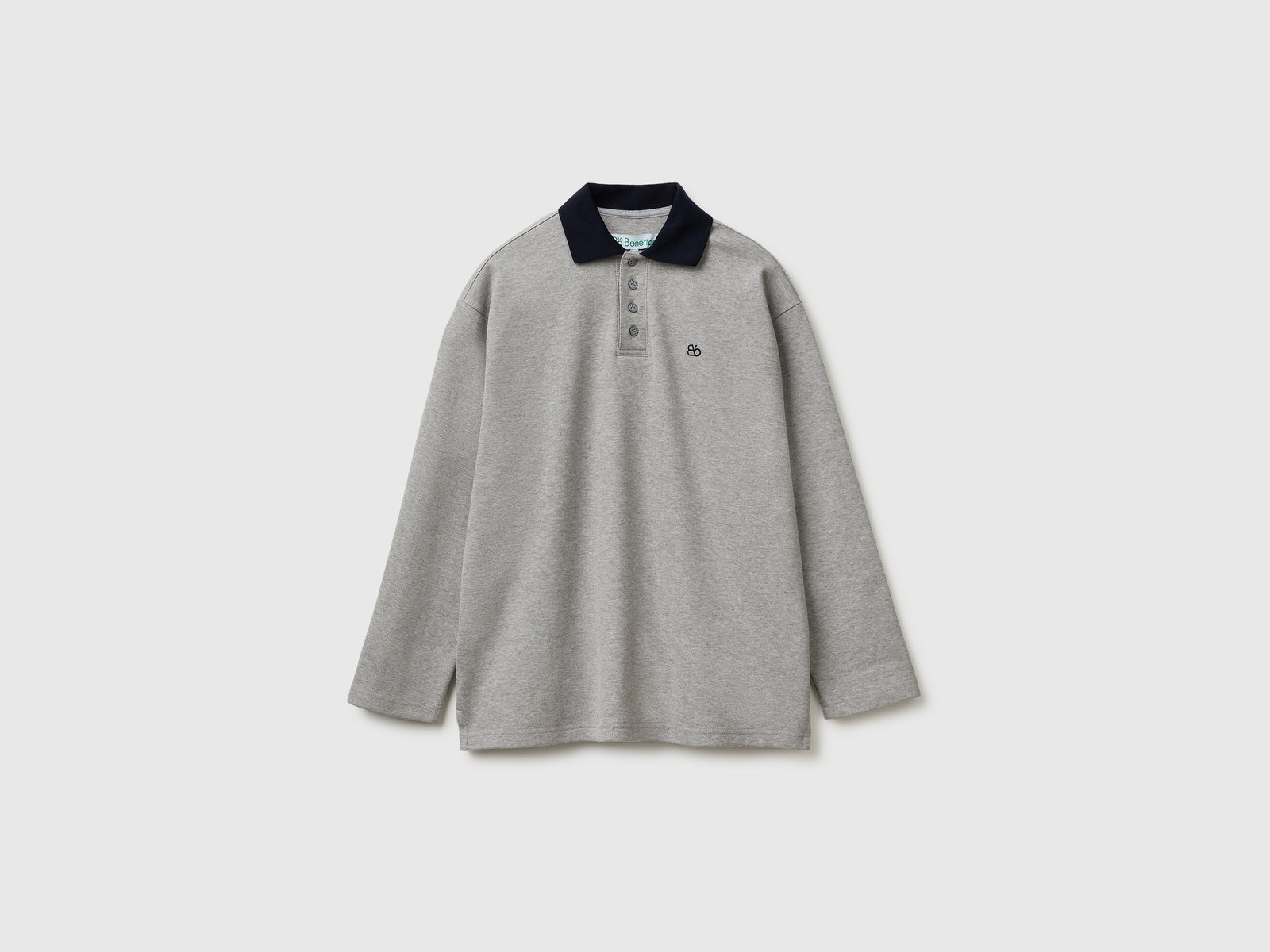 Polo Rugby in cotone da donna grigio | Benetton Outlet