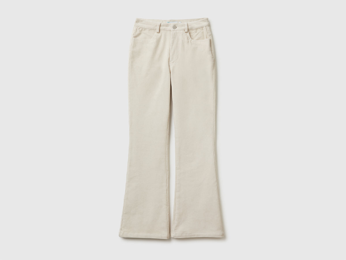 Pantaloni bootcut in velluto