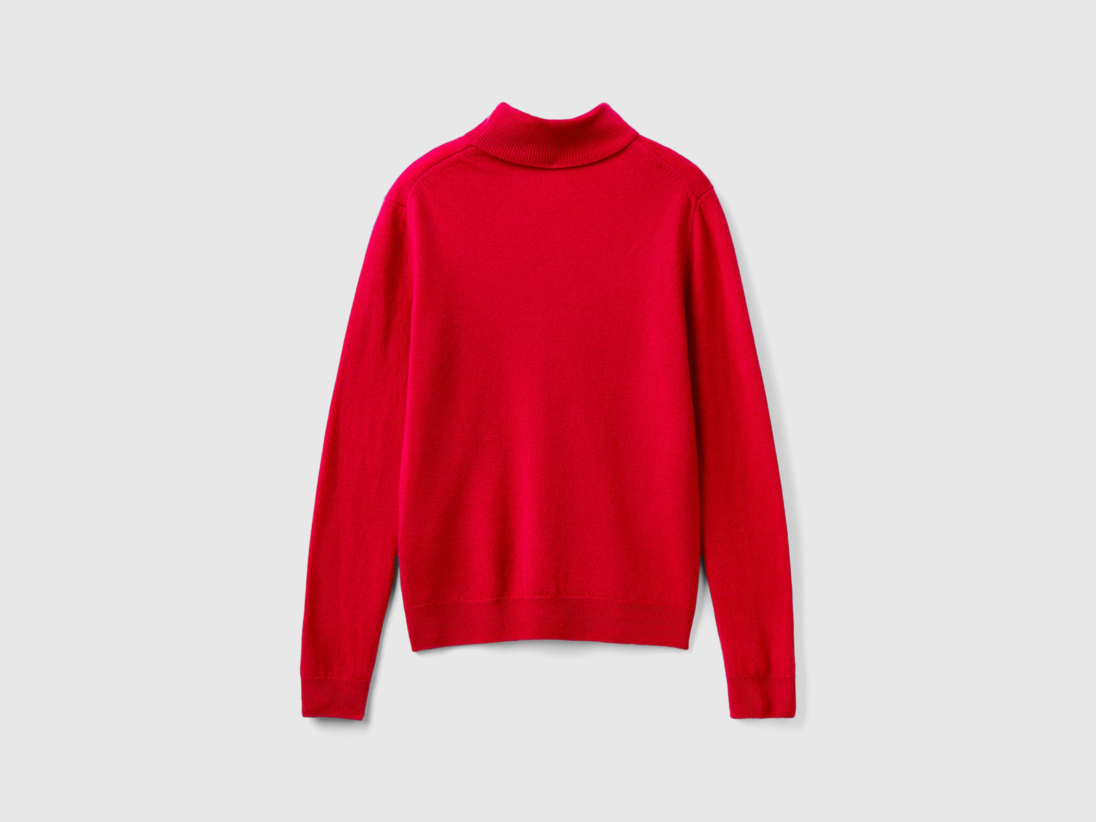 Plum pure Merino wool turtleneck sweater da donna rosso 2 | Benetton Outlet