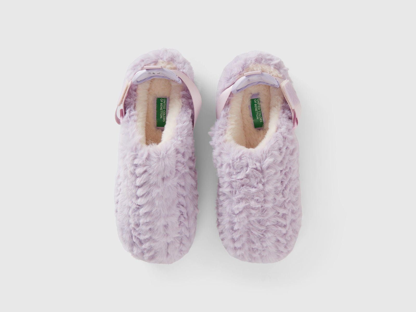 Sabot in pelliccia sintetica da donna lilla 4 | Benetton Outlet