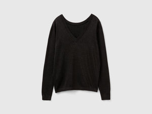 Maglia in misto viscosa con lurex