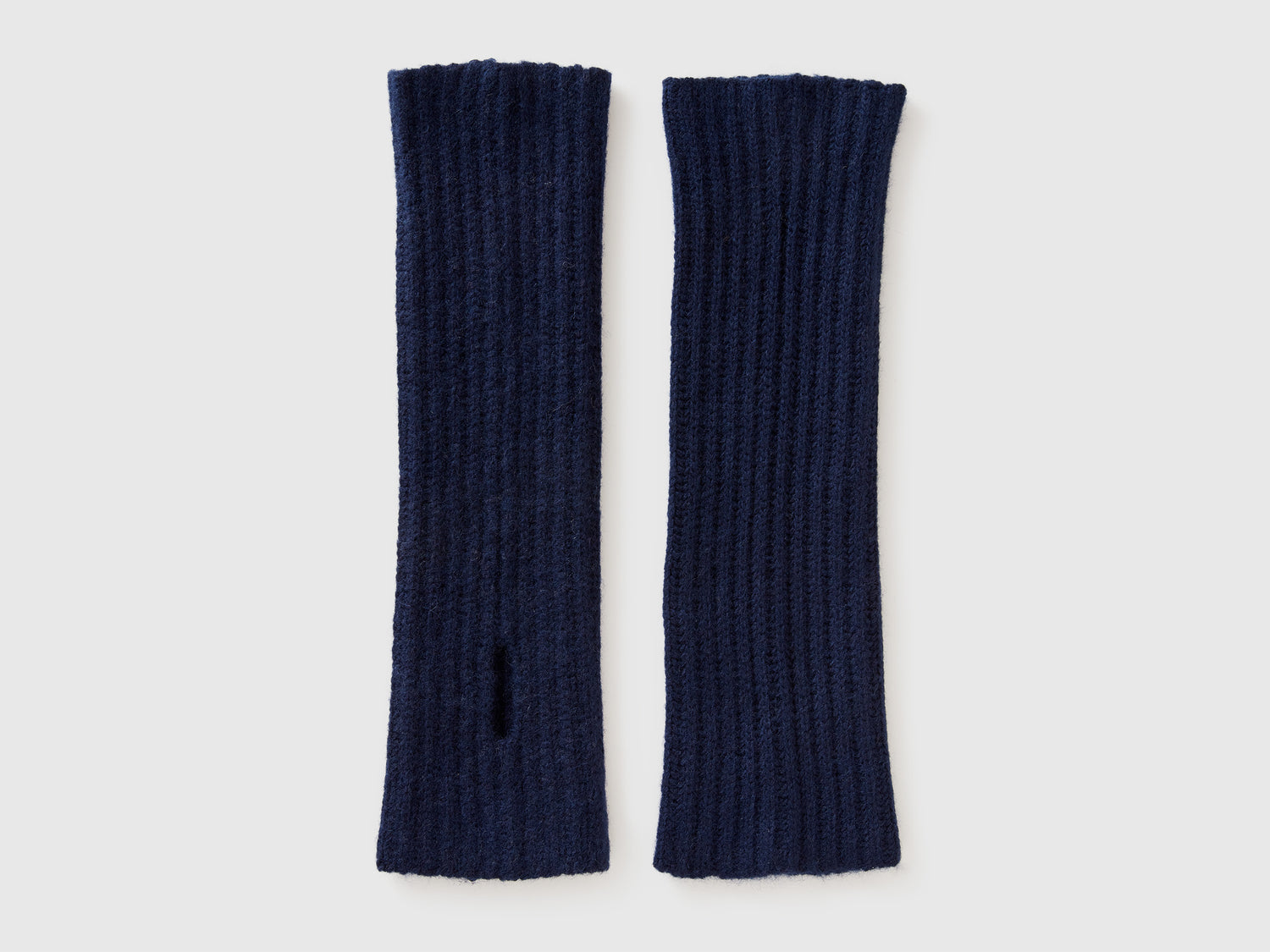 Manicotti in misto lana da donna blu scuro | Benetton Outlet