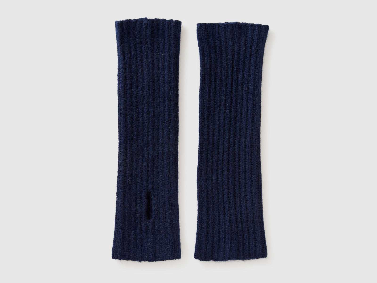 Manicotti in misto lana da donna blu scuro | Benetton Outlet