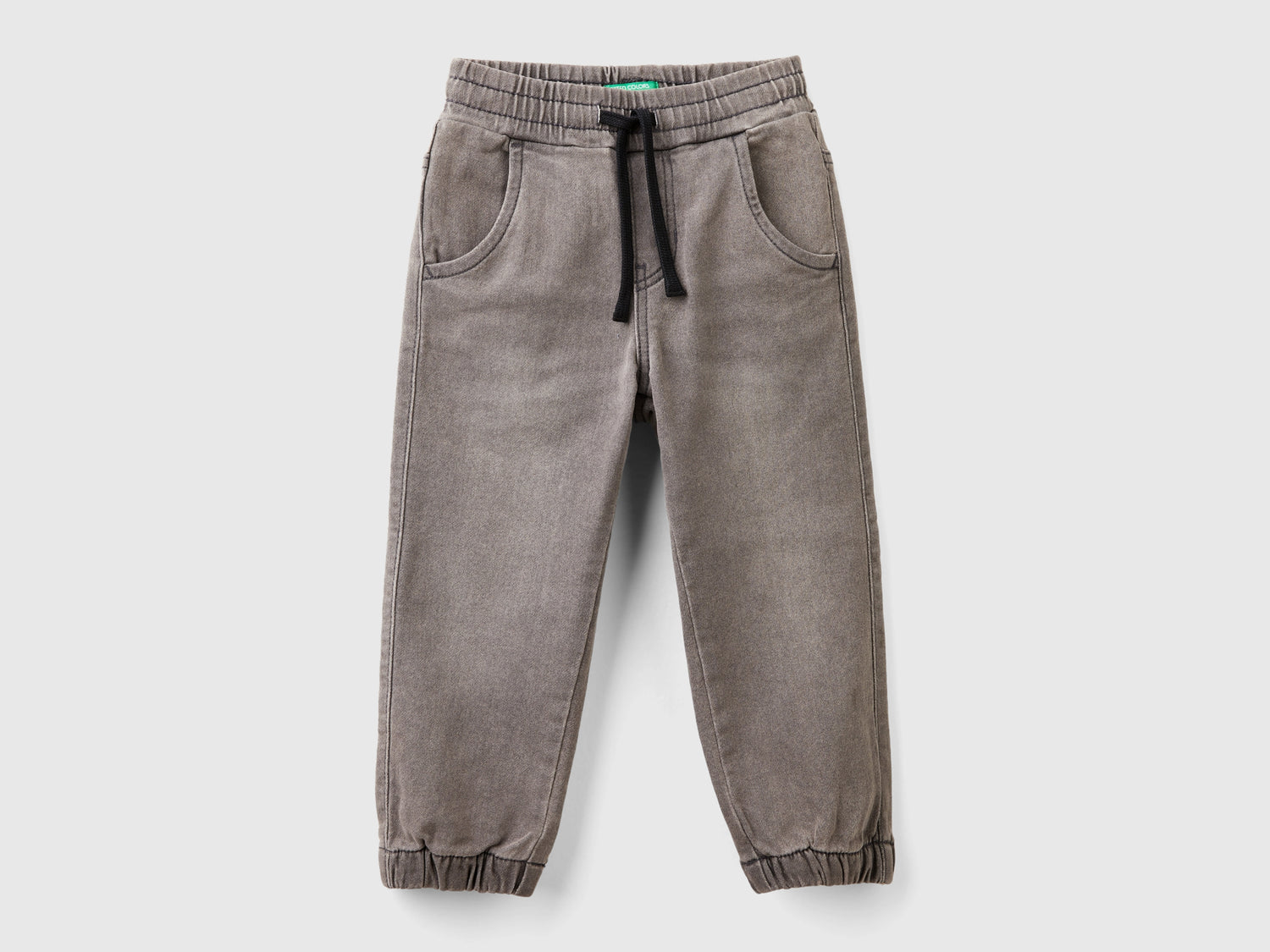 Joggers in denim da bimbo nero | Benetton Outlet