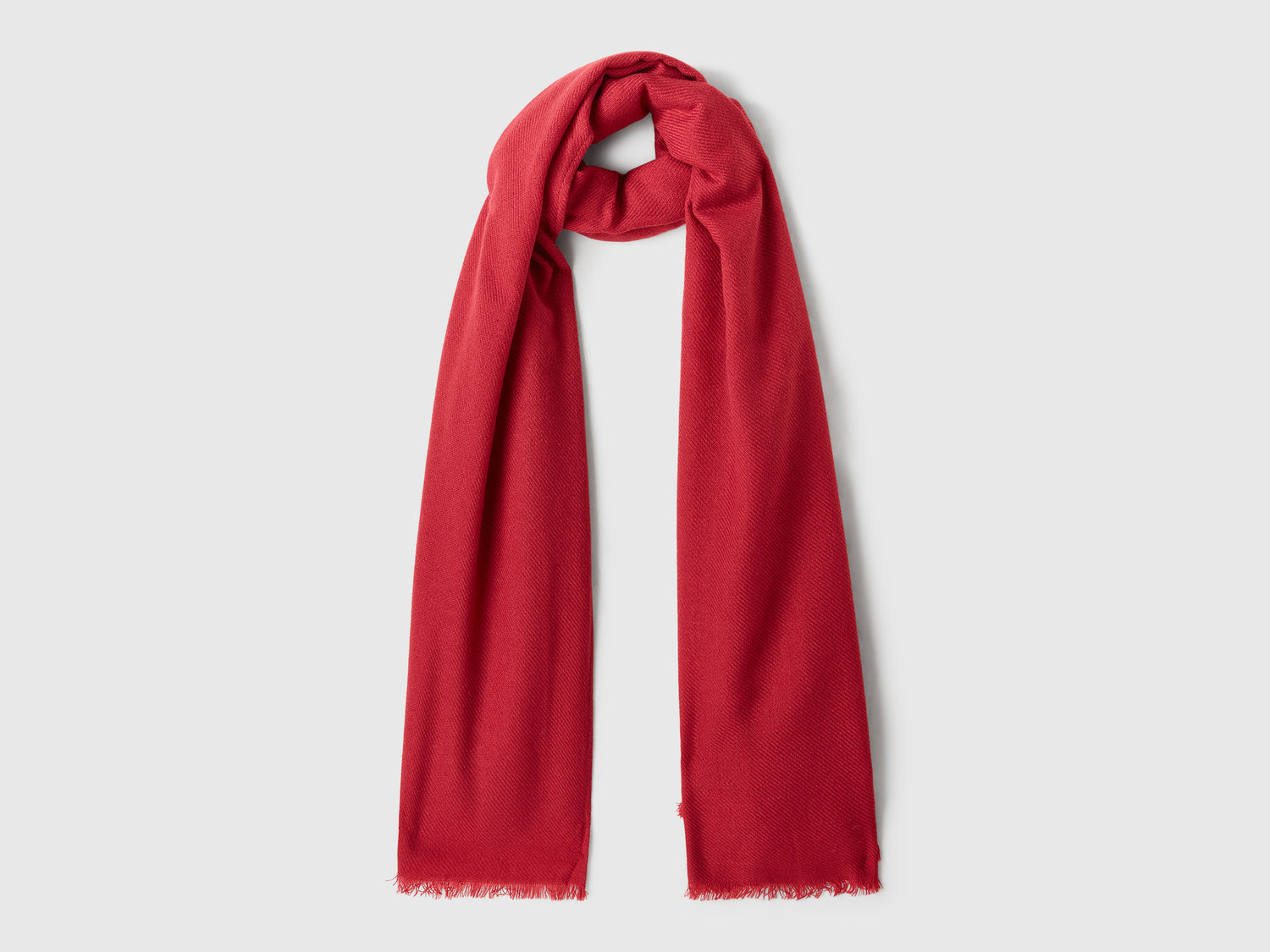 Sciarpa leggera in misto viscosa da donna fragola | Benetton Outlet