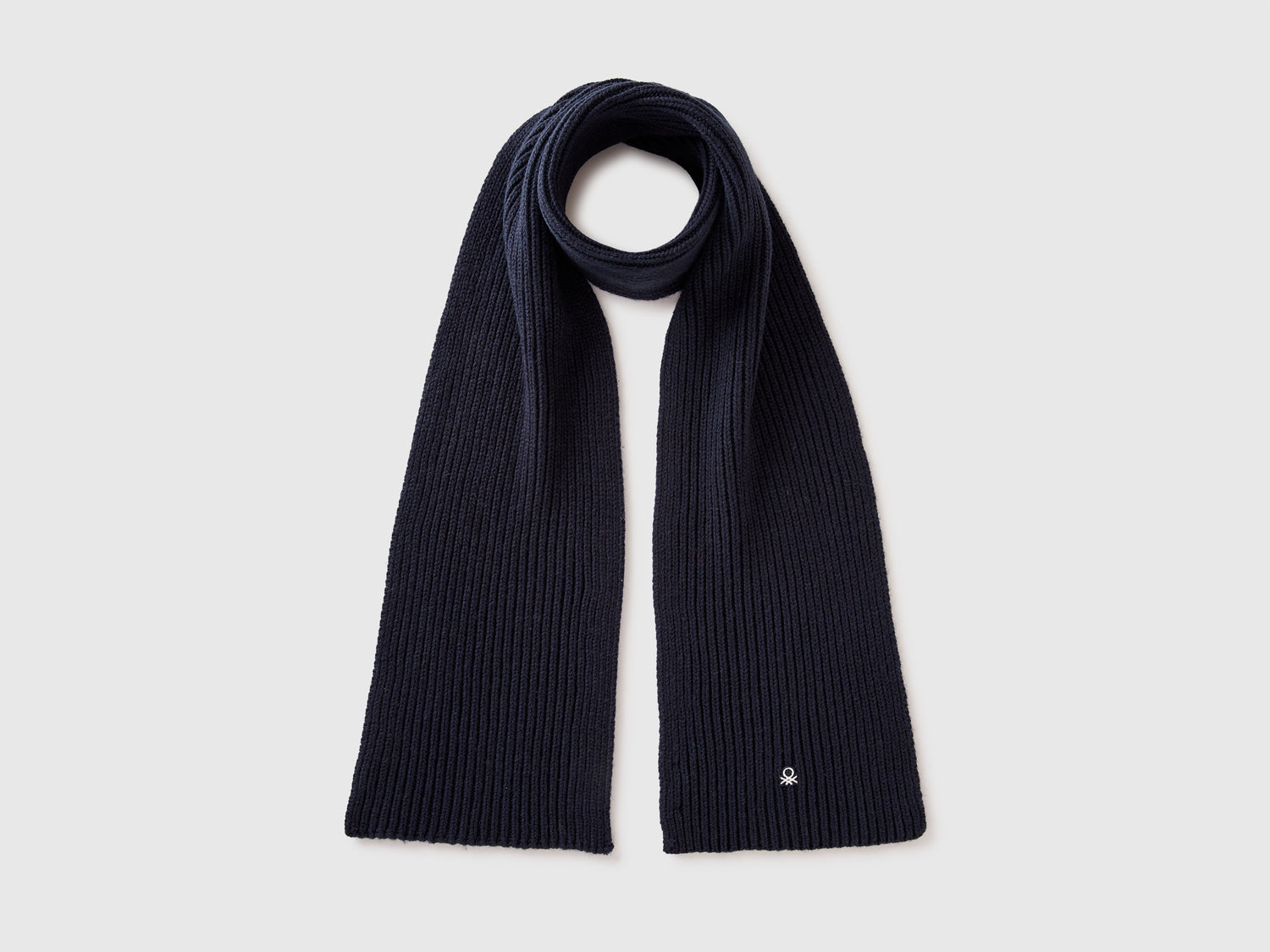 Sciarpa in misto lana da uomo blu scuro | Benetton Outlet