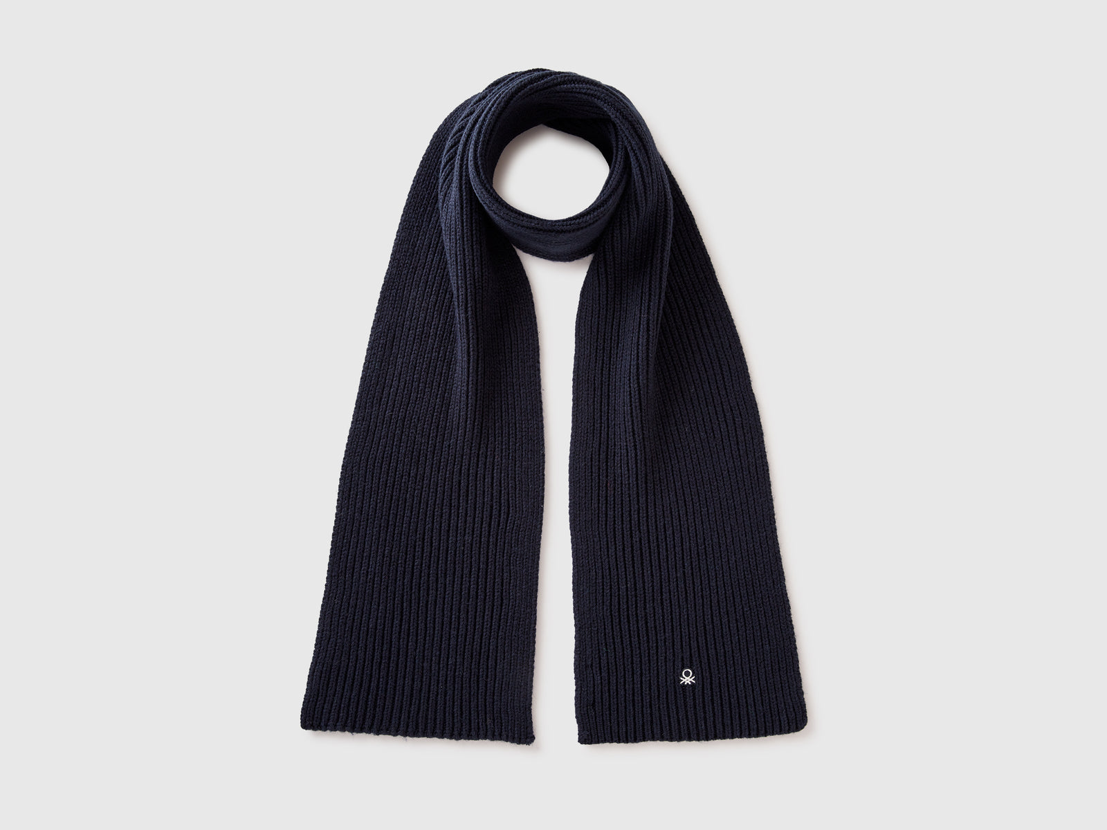 Sciarpa in misto lana da uomo blu scuro | Benetton Outlet