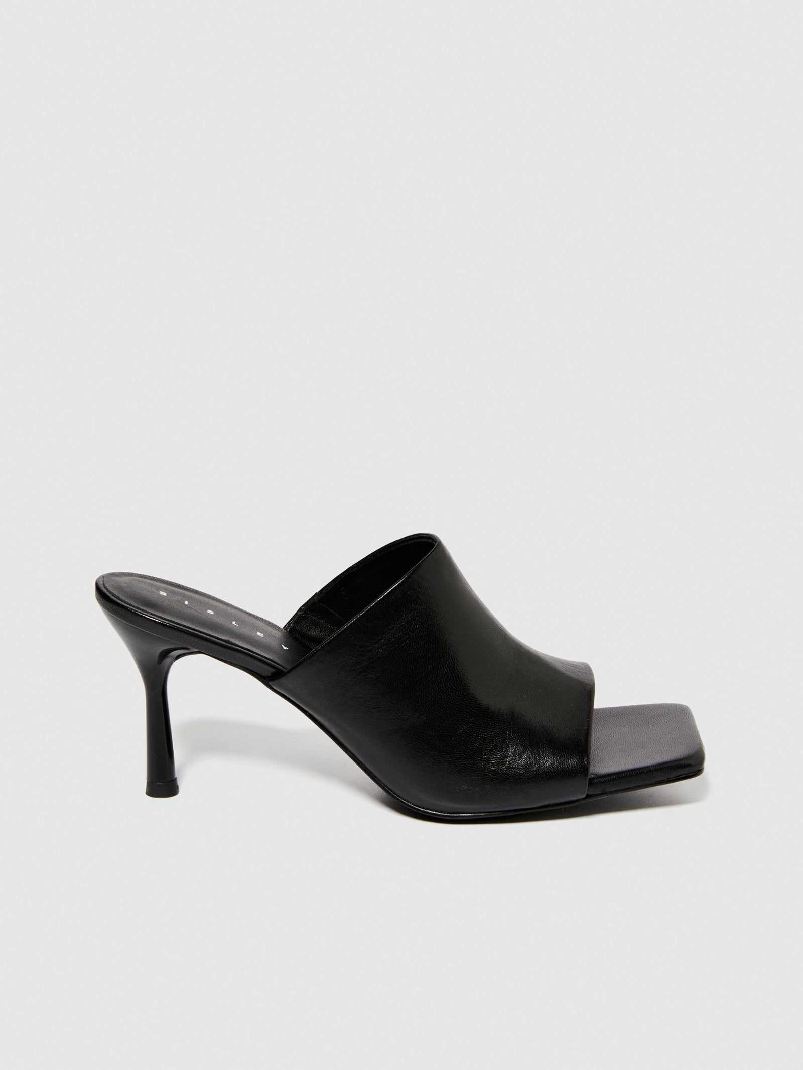 Sandali alti in 100% pelle da donna nero 4 | Sisley Outlet
