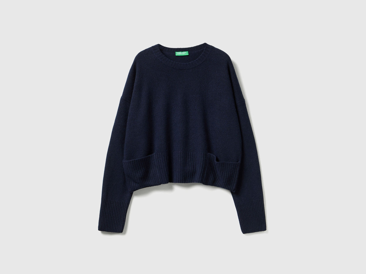 Maglione in misto lana e viscosa