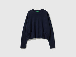 Maglione in misto lana e viscosa