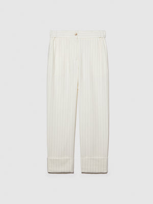 Pantaloni flare fit a righe