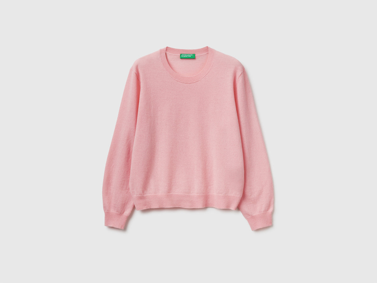 Maglia relaxed fit in pura lana Merino