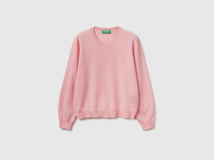 Maglia relaxed fit in pura lana Merino