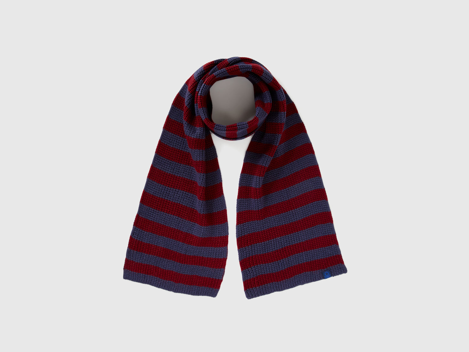 Sciarpa in maglia a righe da bambino blu scuro | Benetton Outlet
