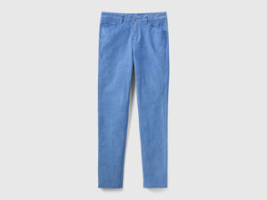 Pantaloni cinque tasche in velluto