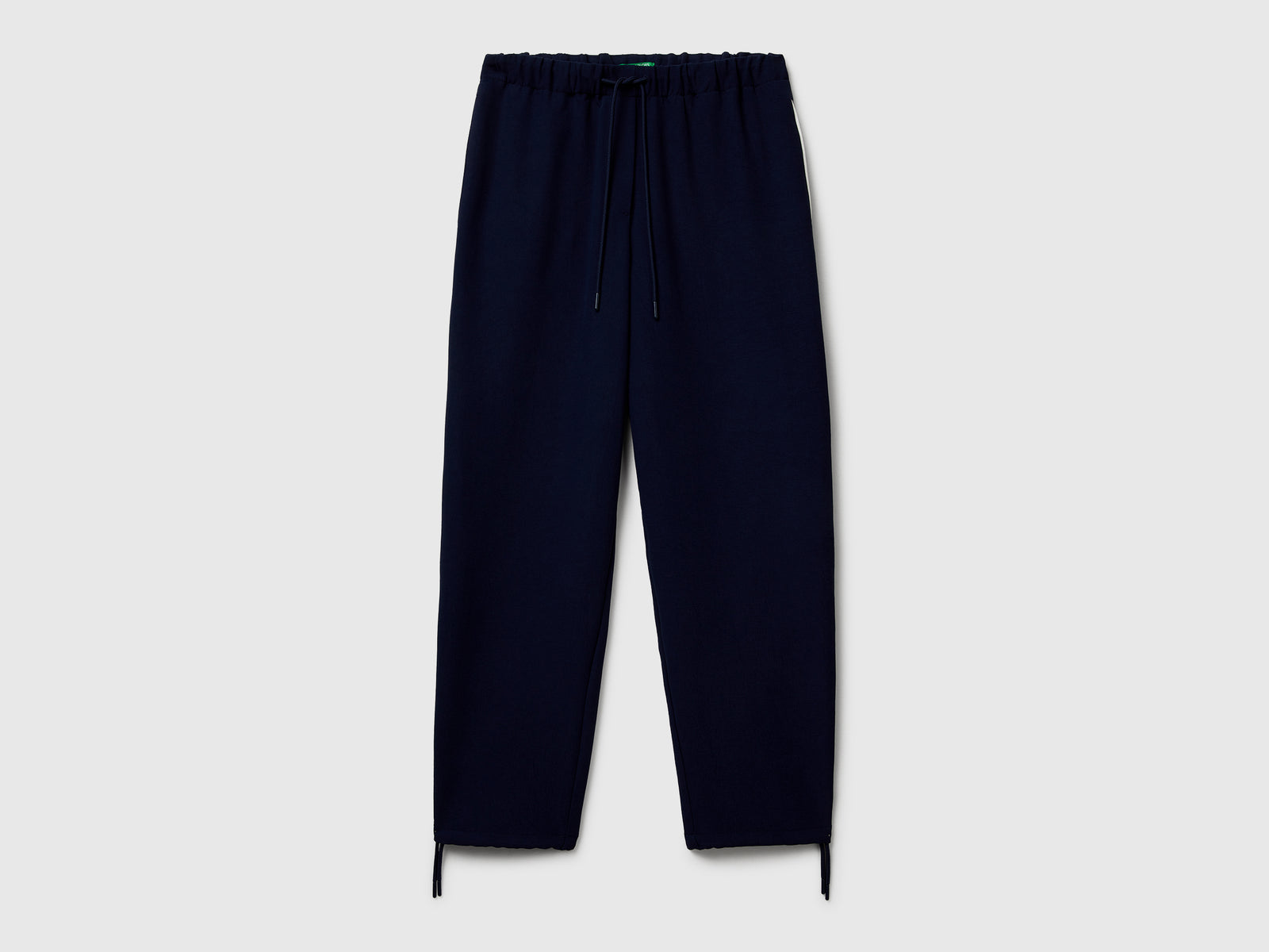 Pantaloni con elastico e coulisse da donna blu scuro | Benetton Outlet