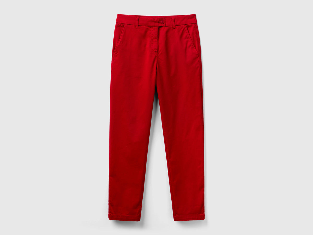 Pantaloni chino in cotone stretch