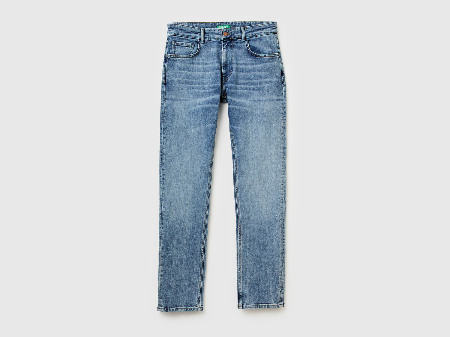 Jeans in cotone stretch da uomo azzurro | Benetton Outlet