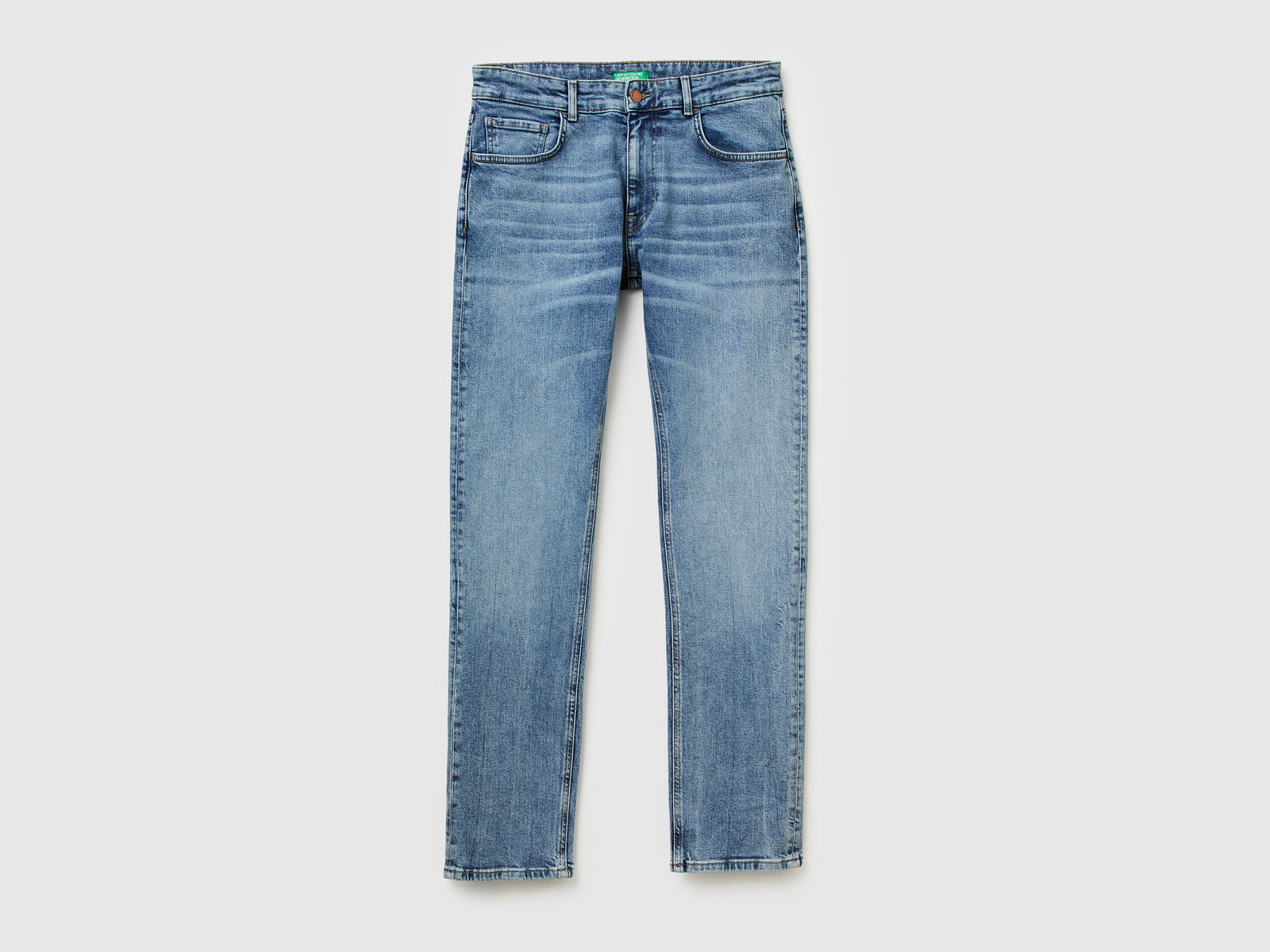Jeans in cotone stretch da uomo azzurro | Benetton Outlet