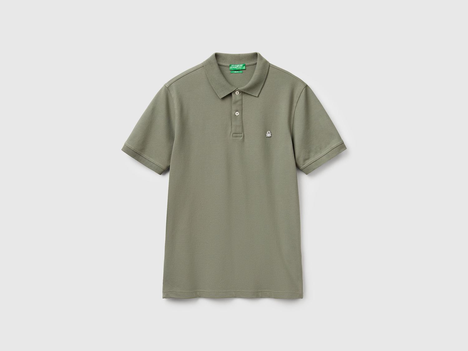 Polo slim fit da uomo grigio | Benetton Outlet