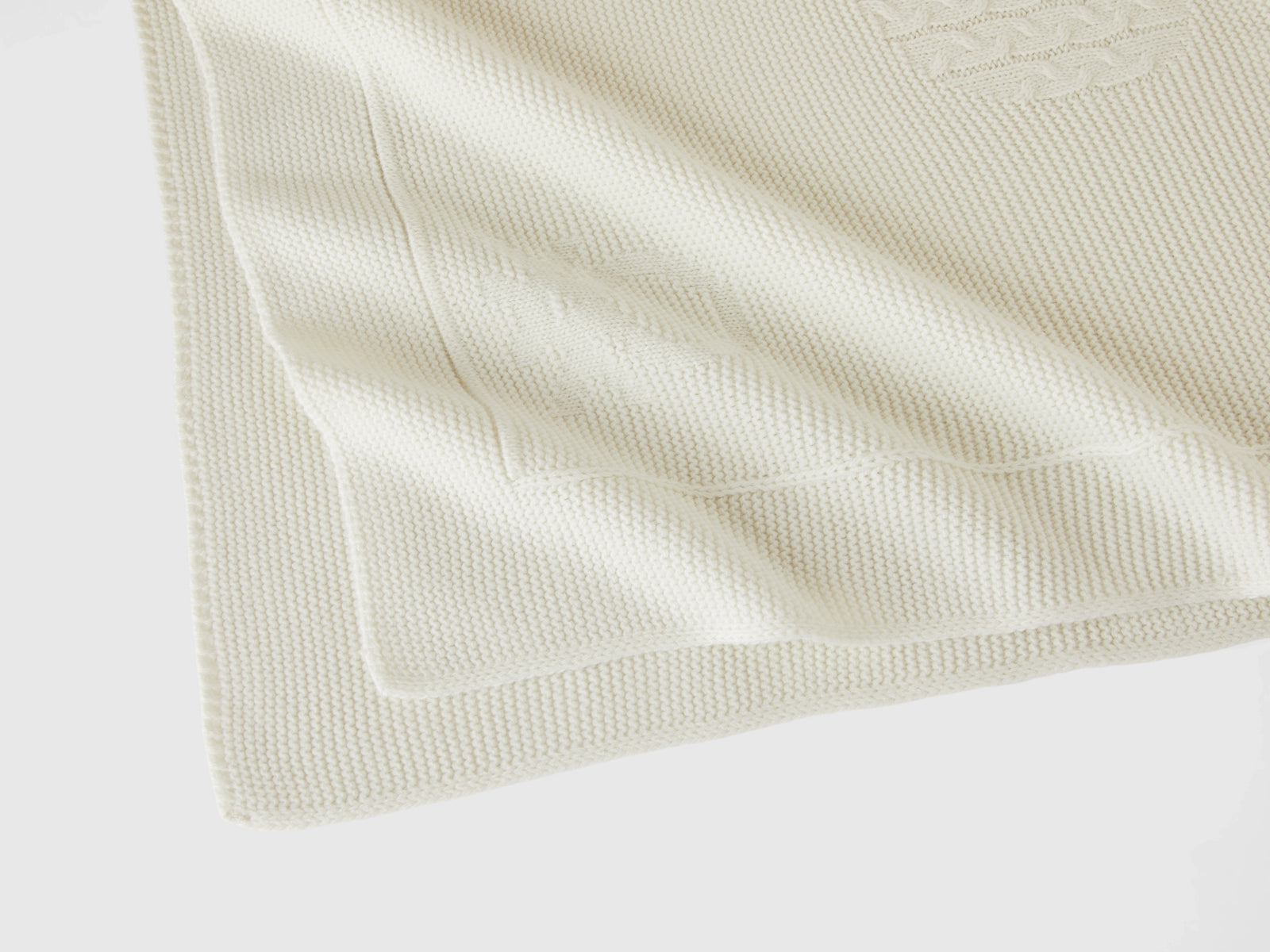 Copertina con coniglietto da neonato bianco 3 | Benetton Outlet
