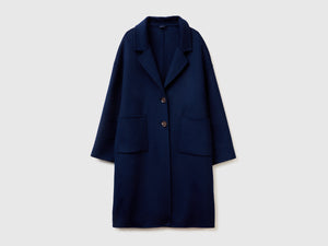 Cappotto midi in misto lana