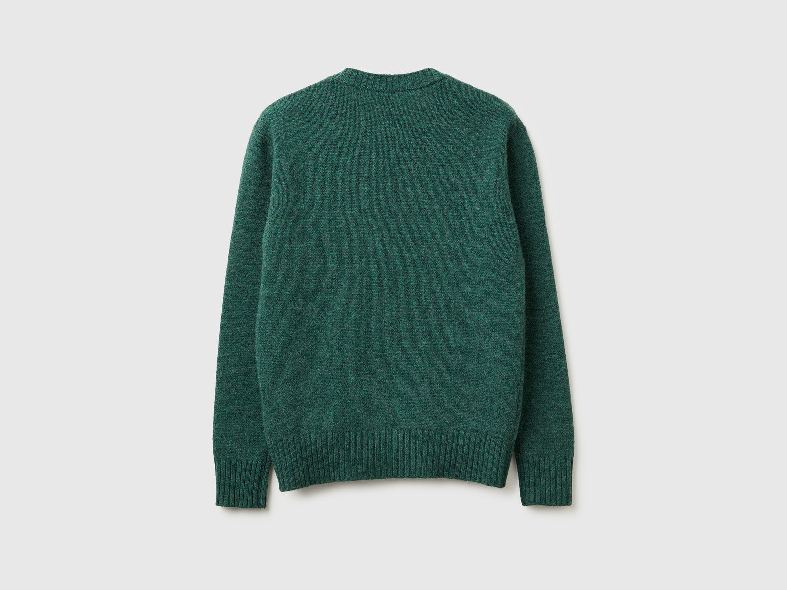 Maglia in pura lana Shetland da donna verde 2 | Benetton Outlet