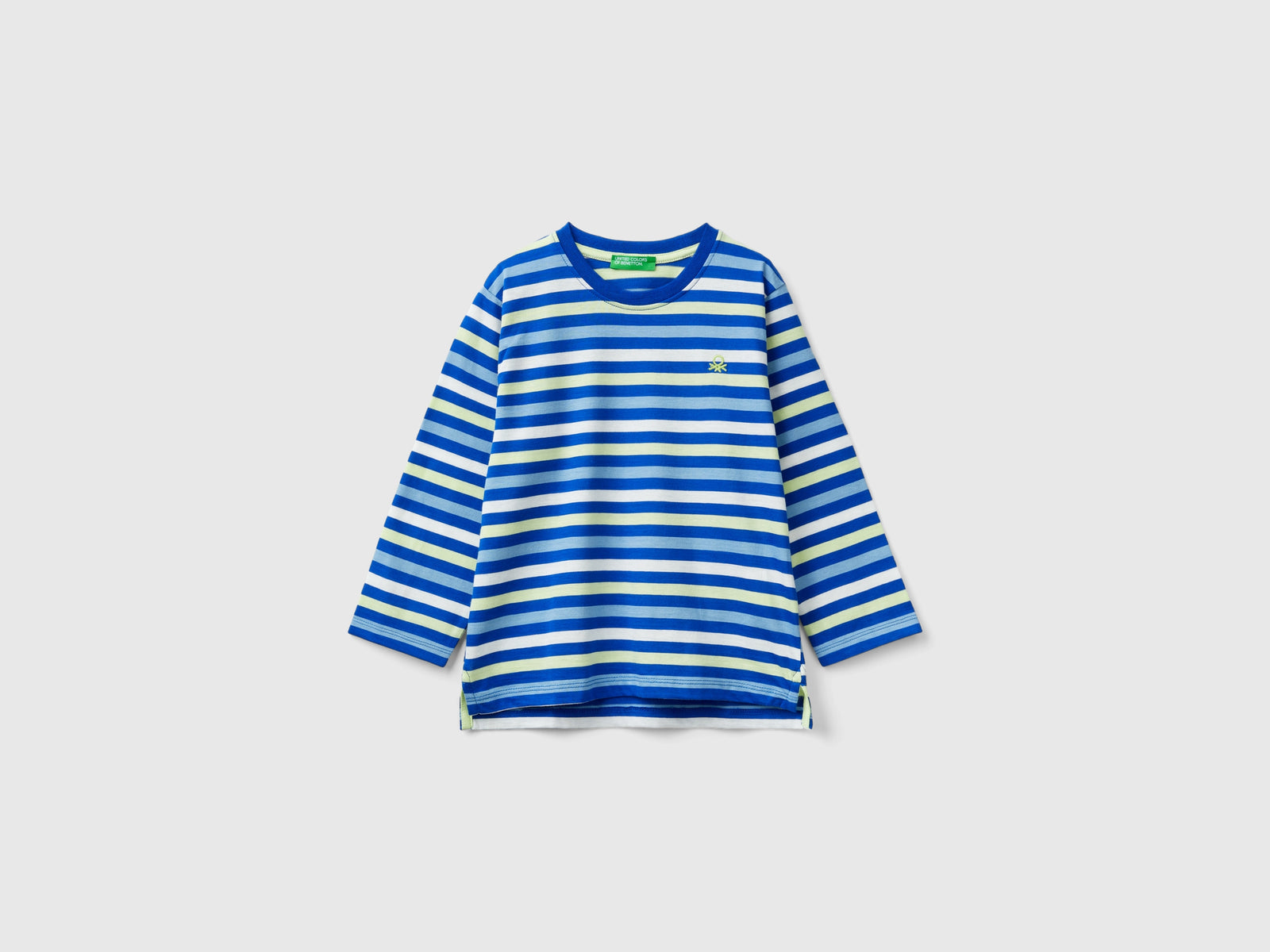 T-shirt a righe 100% cotone da bimbo multi-color | Benetton Outlet