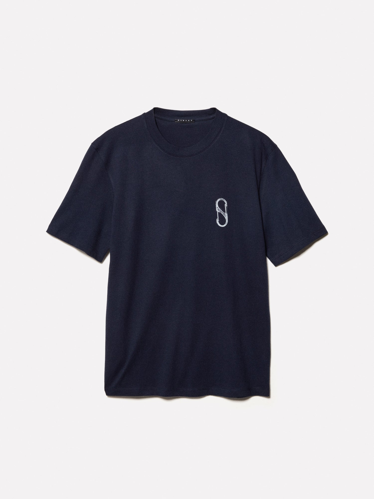 T-shirt blu con stampa da uomo blu scuro | Sisley Outlet