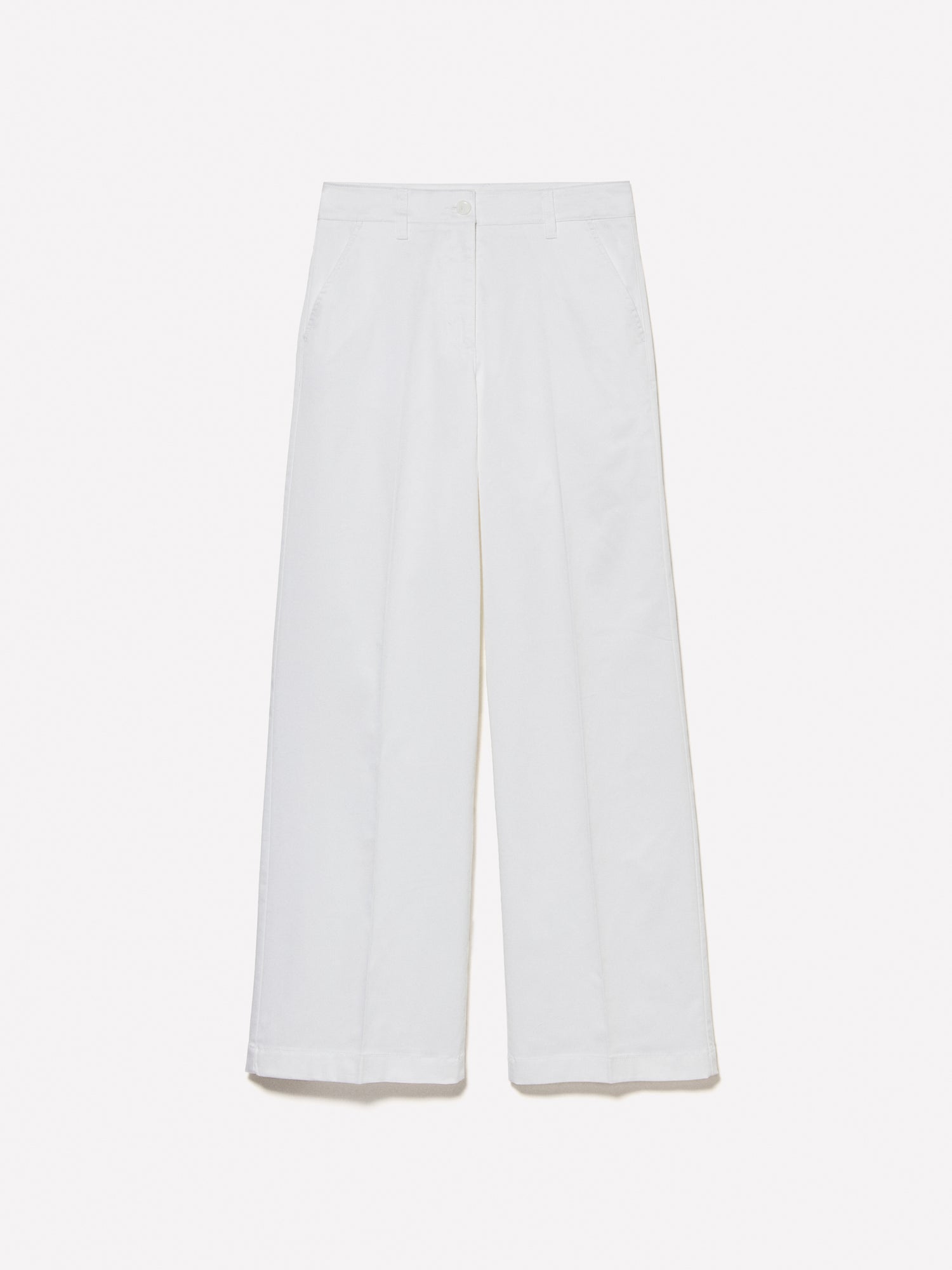 Pantaloni wide leg da donna bianco | Sisley Outlet