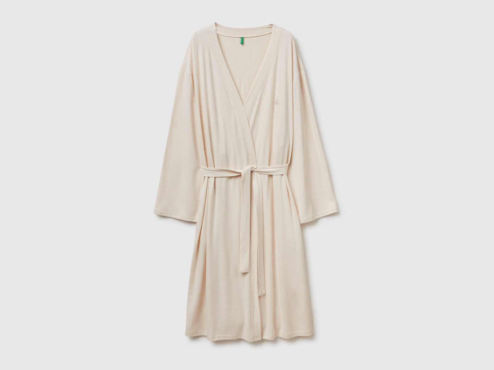 Vestaglia in misto viscosa stretch da donna beige | Benetton Outlet