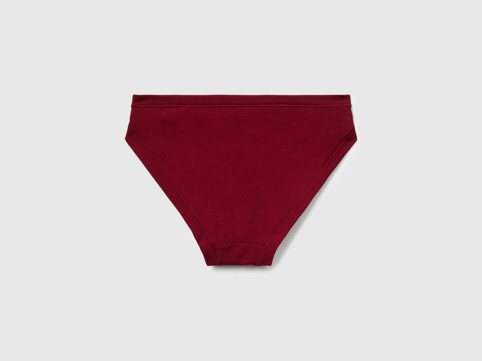 Slip vita bassa in cotone super stretch da donna bordeaux 2 | Benetton Outlet