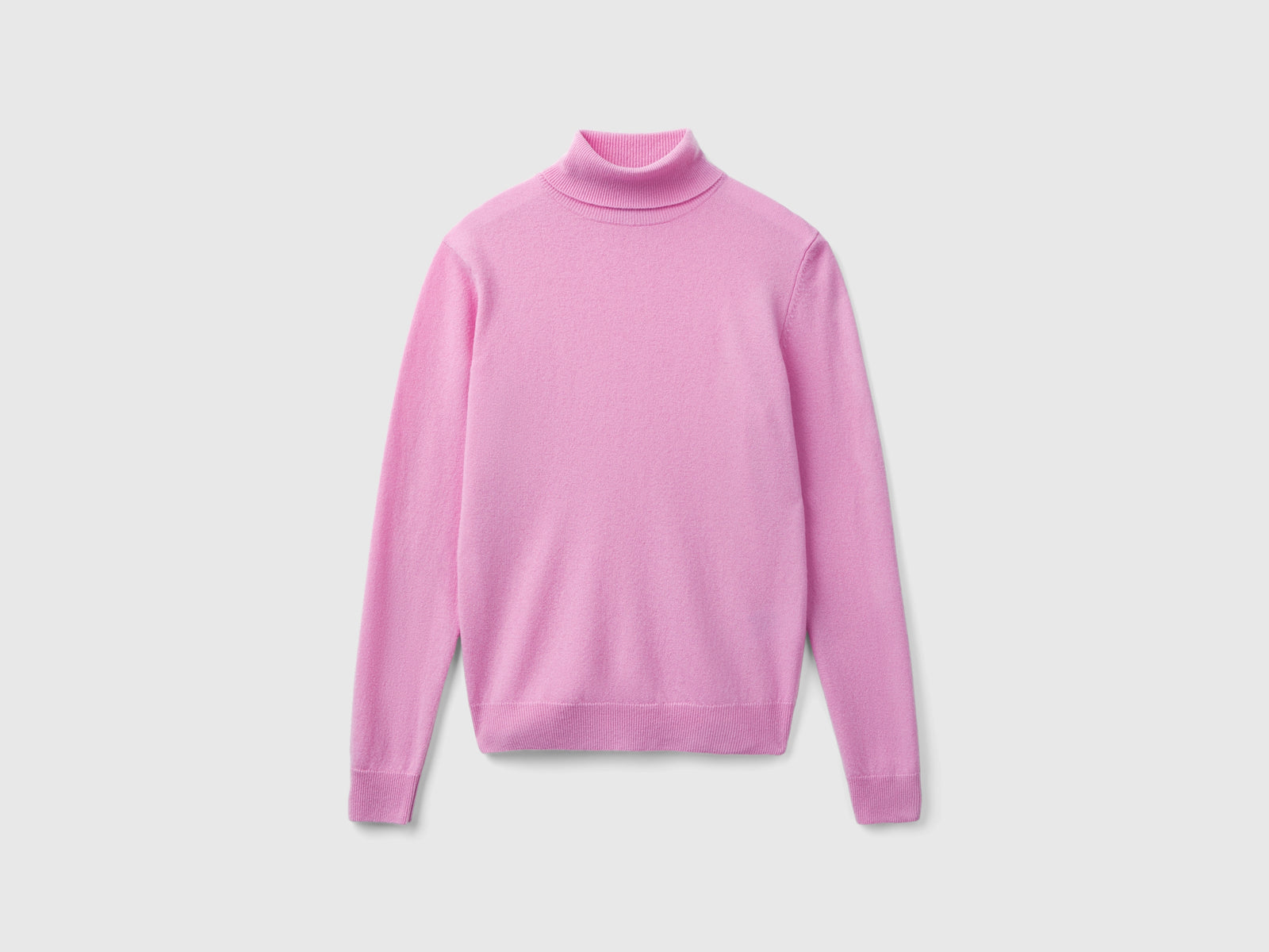 Merino wool roll neck jumper da donna lilla | Benetton Outlet