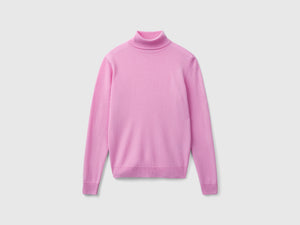 Merino wool roll neck jumper