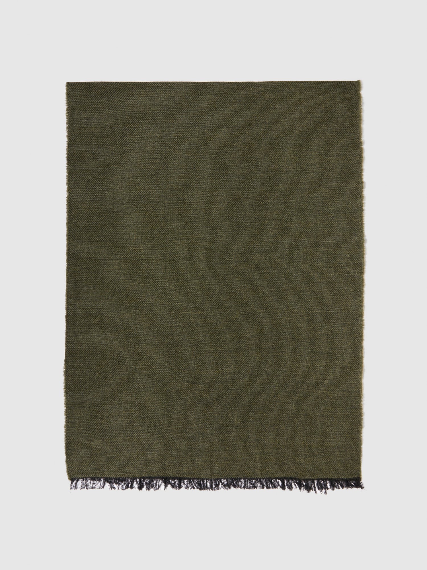 Sciarpa tinta unita da uomo verde militare | Sisley Outlet