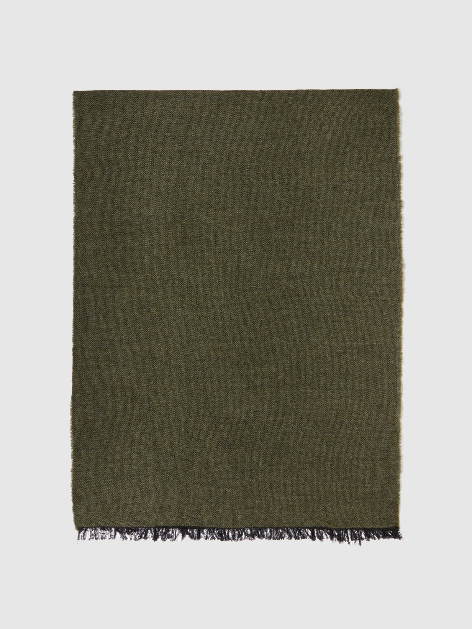 Sciarpa tinta unita da uomo verde militare | Sisley Outlet