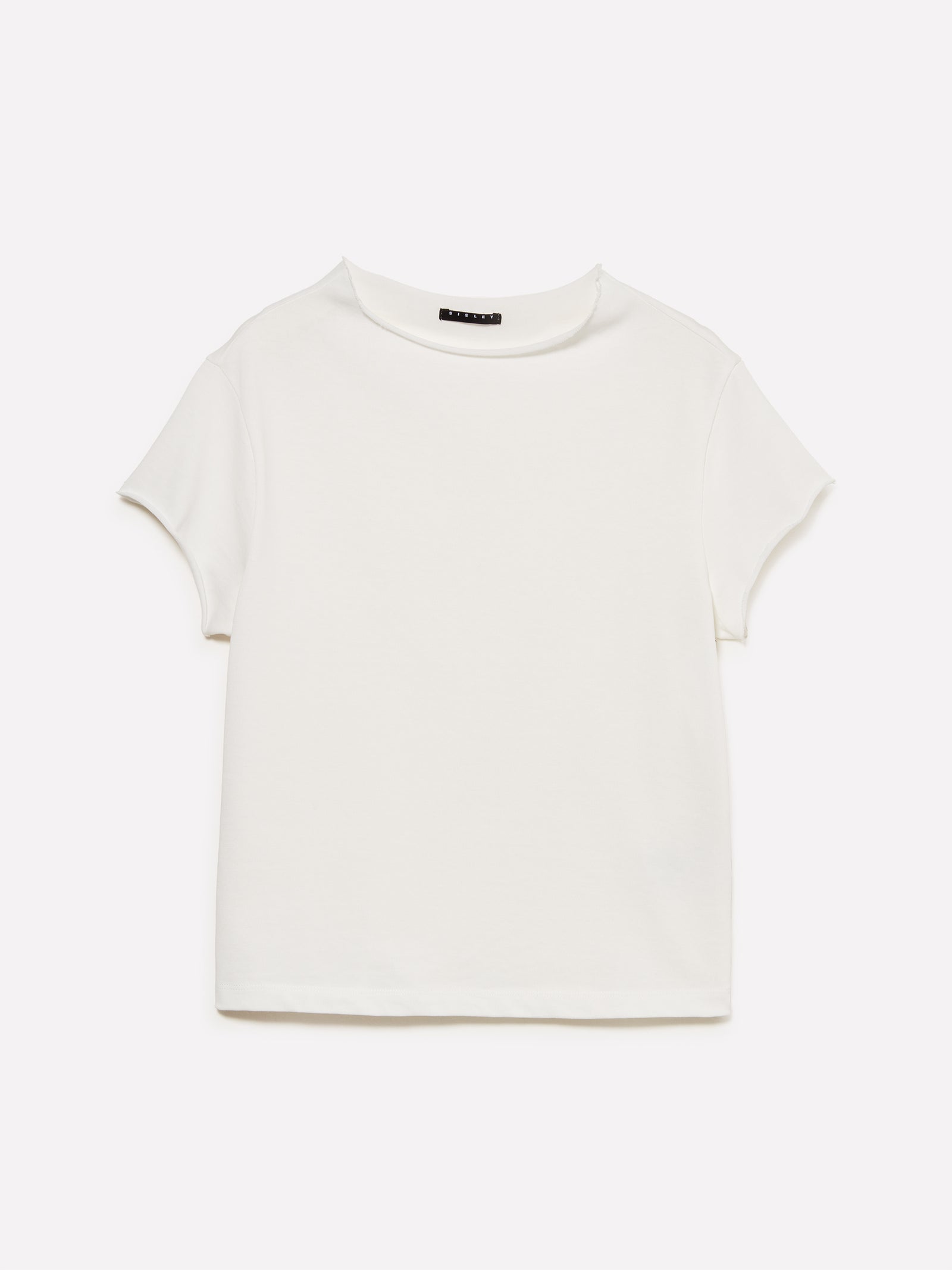 T-shirt con collo halter da donna bianco | Sisley Outlet