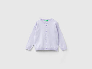 Cardigan con bottoni glitter
