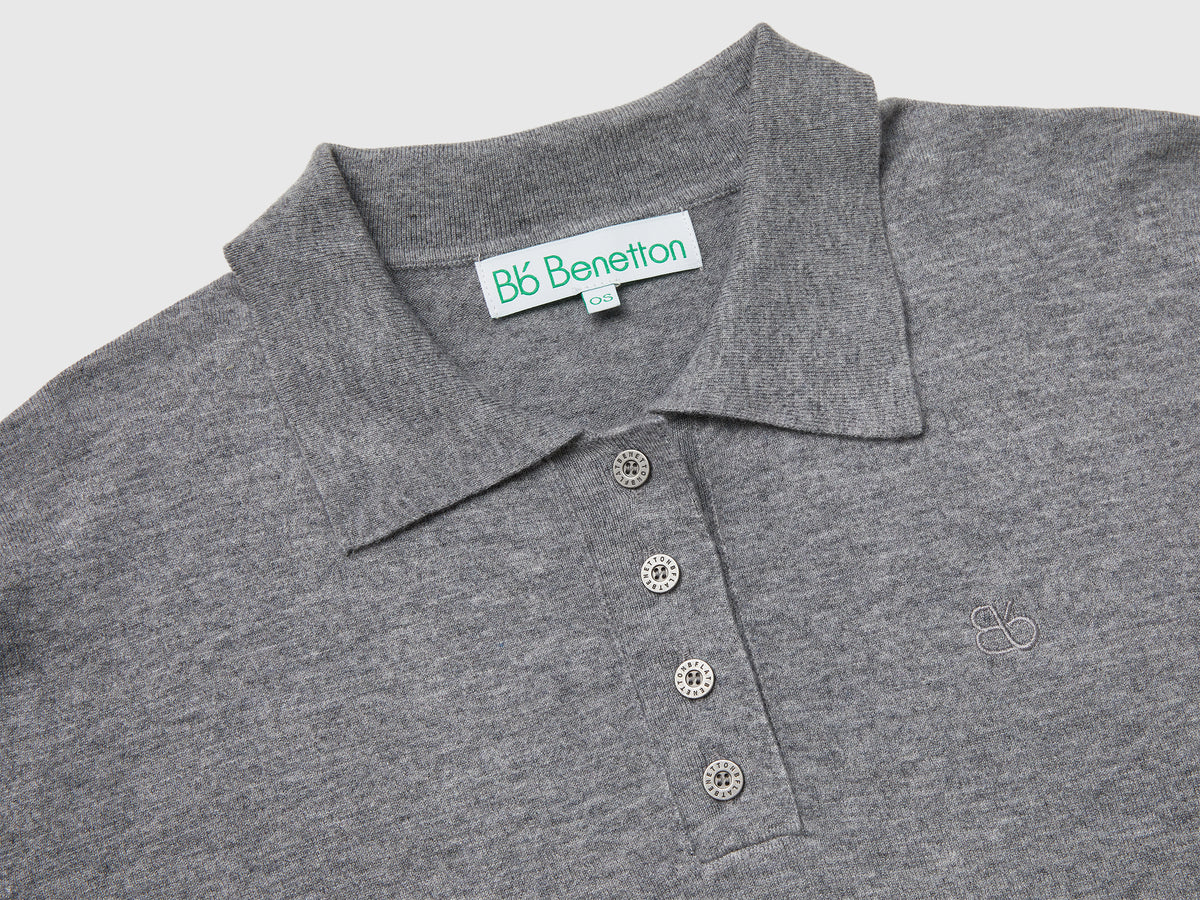 Polo in maglia di misto viscosa