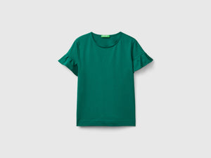 T-shirt con manica rouches