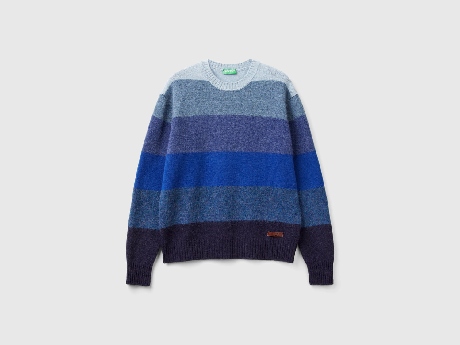 Maglia a righe in pura lana Shetland da uomo multi-color | Benetton Outlet
