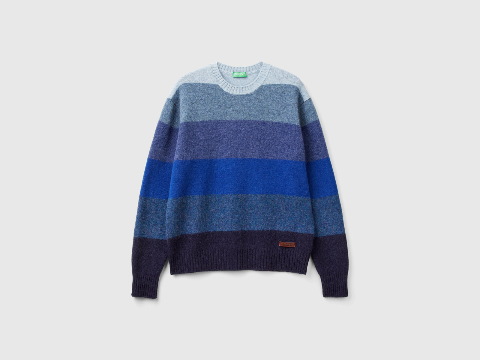 Maglia a righe in pura lana Shetland da uomo multi-color | Benetton Outlet