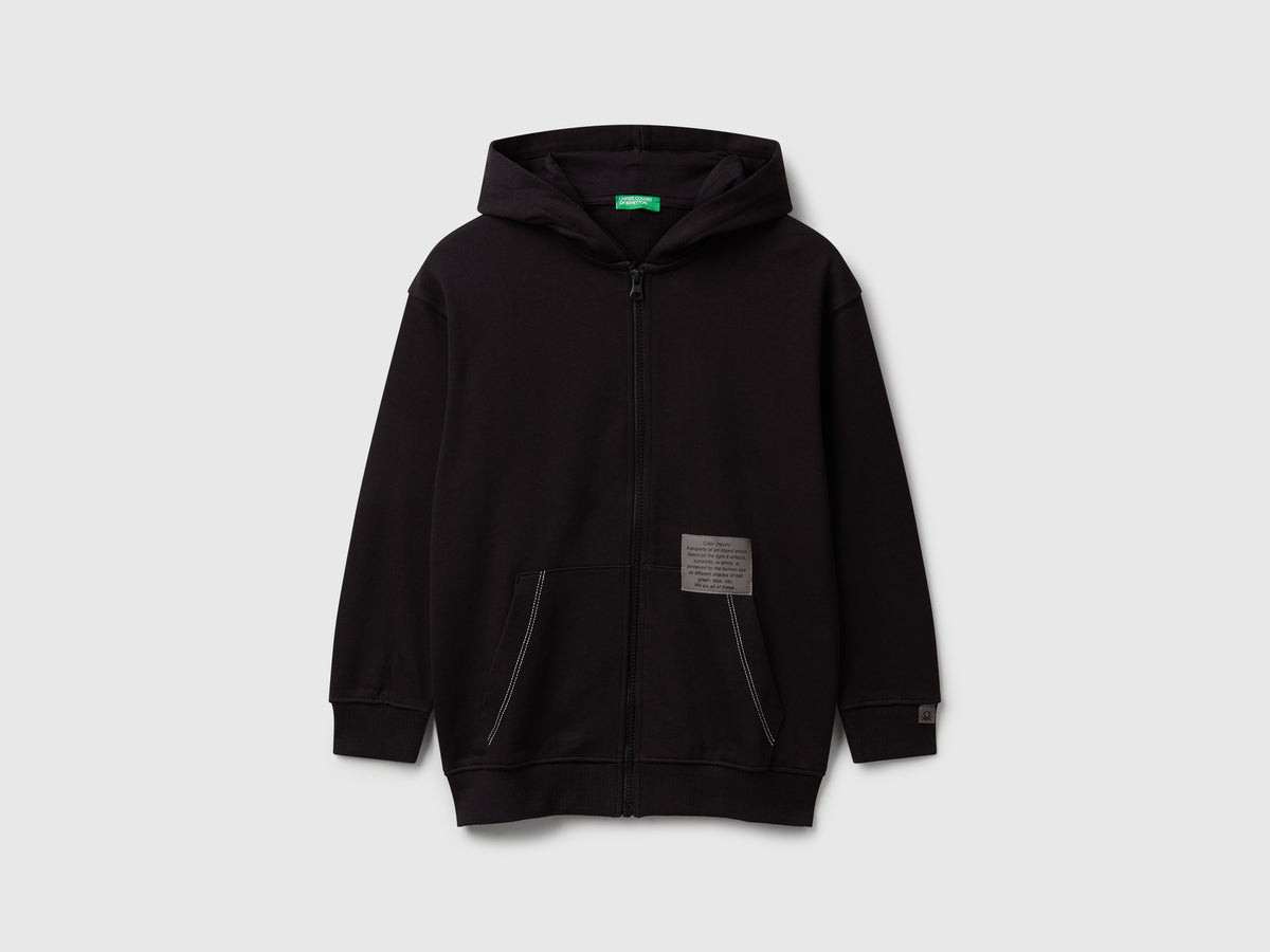 Felpa over fit con zip