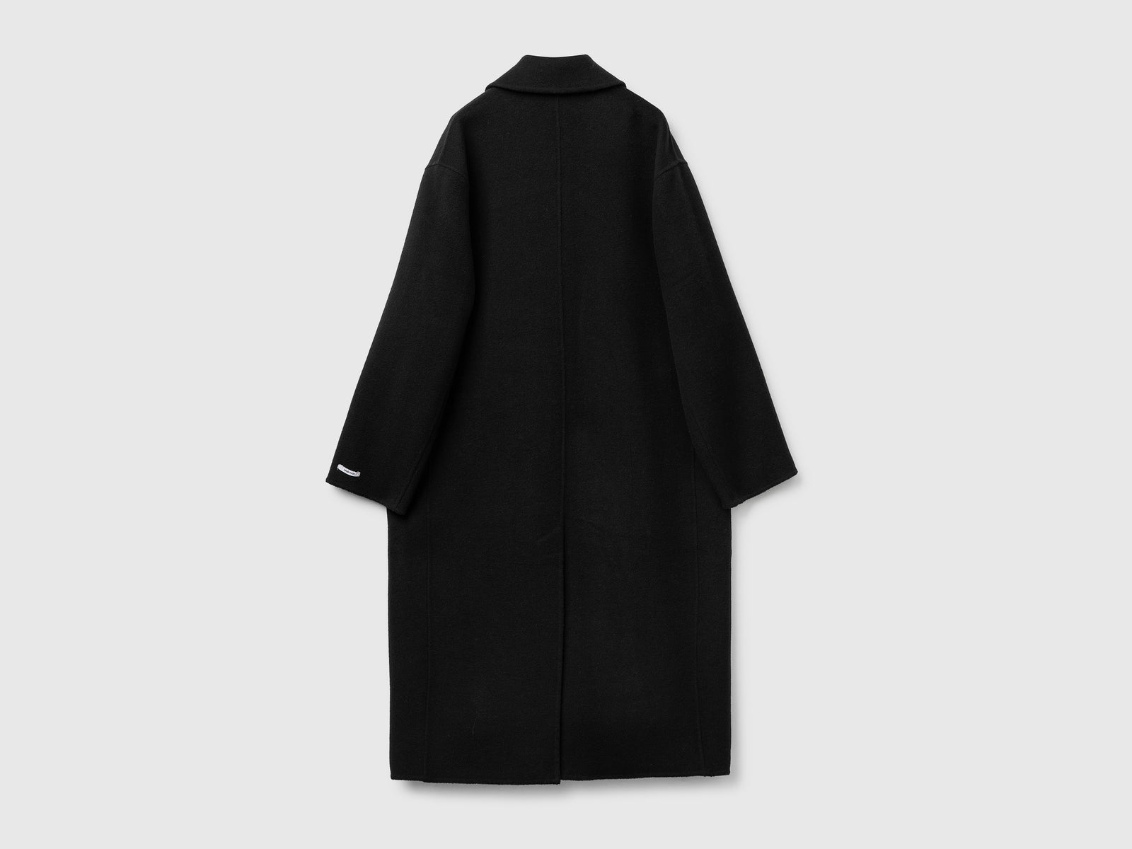 Cappotto lungo 100% lana da donna nero 2 | Benetton Outlet