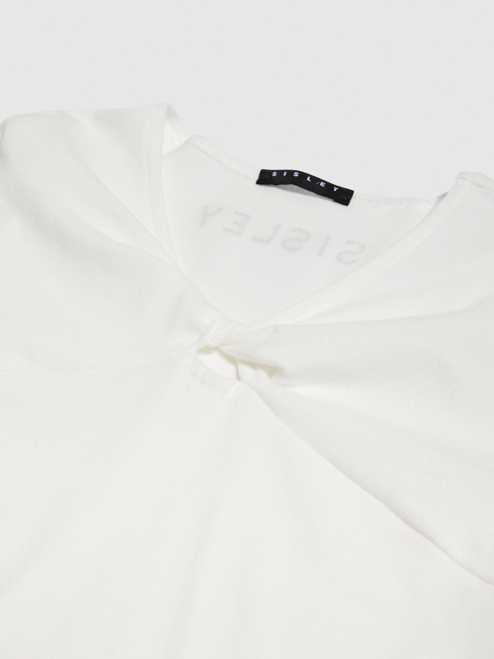 T-shirt con nodo da bambina bianco 3 | Sisley young Outlet
