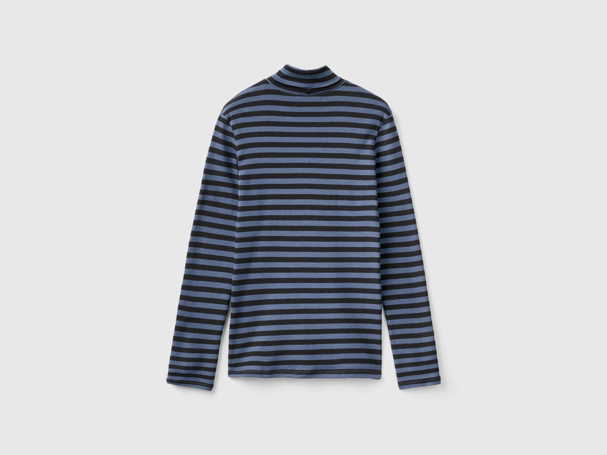 T-shirt lupetto a righe