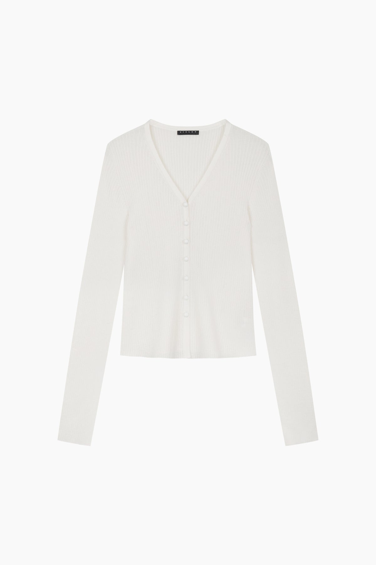Cardigan con bottoni a perla