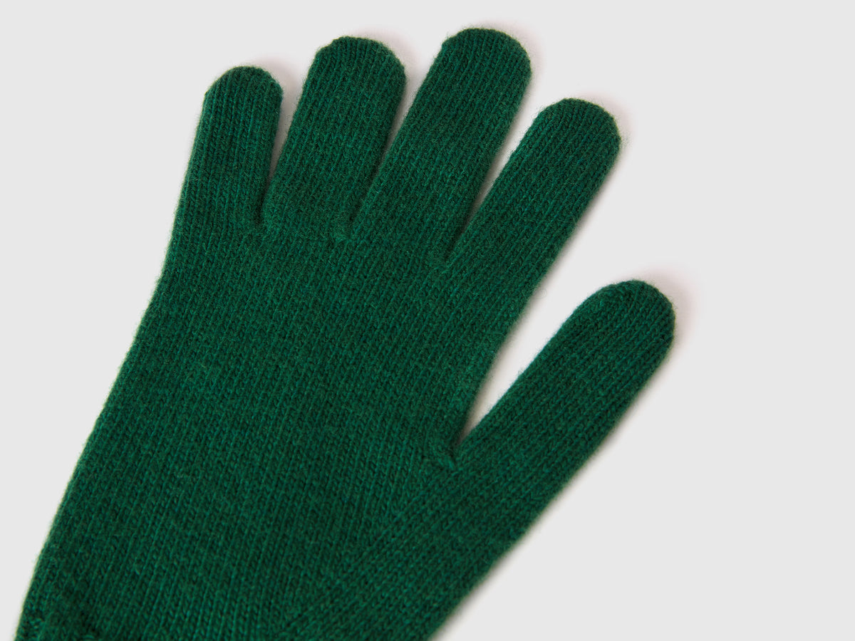 Guanti con lavorazione treccia