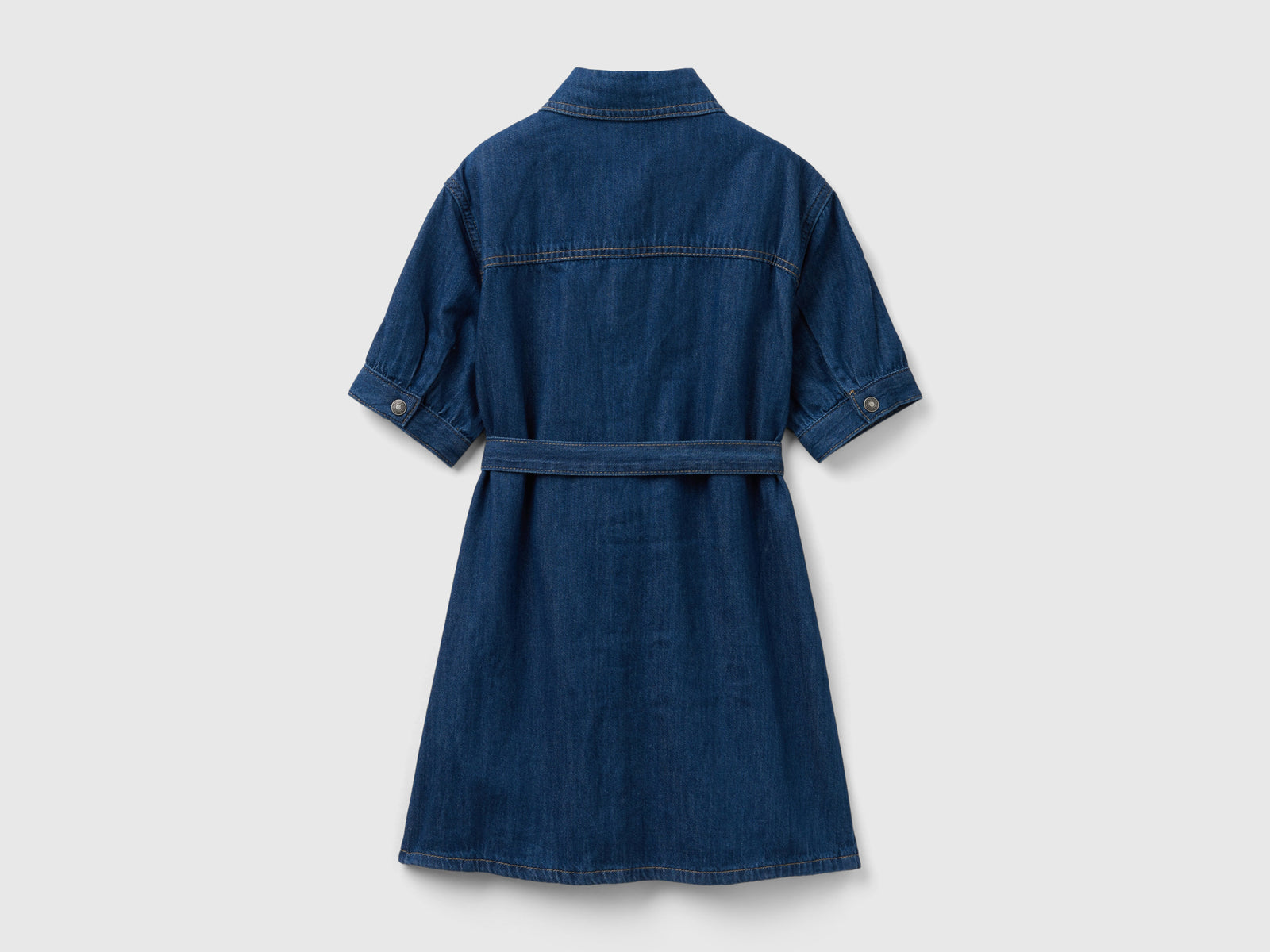 Chemisier di jeans da bambina blu scuro 2 | Benetton Outlet