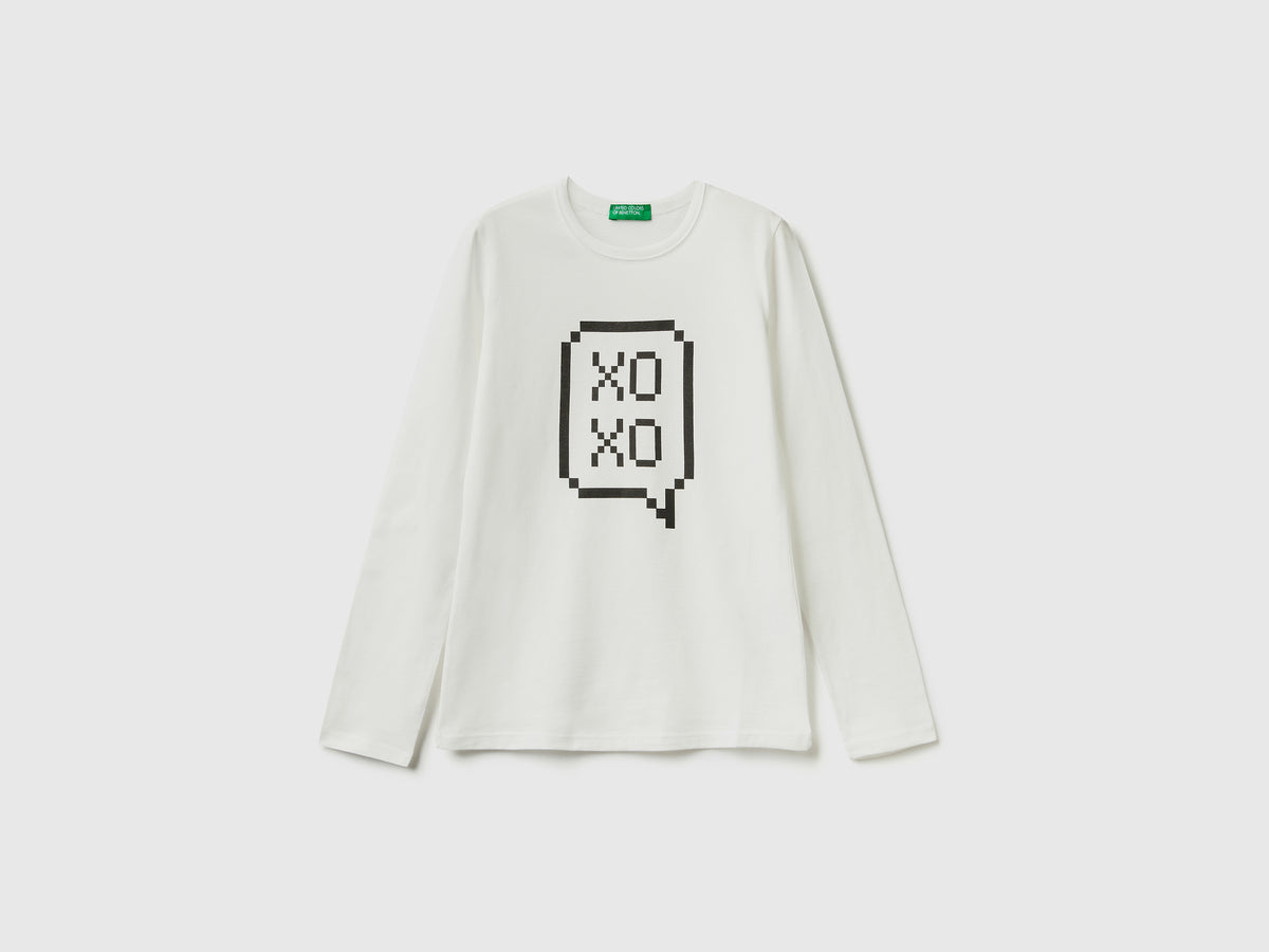 T-shirt manica lunga 100% cotone